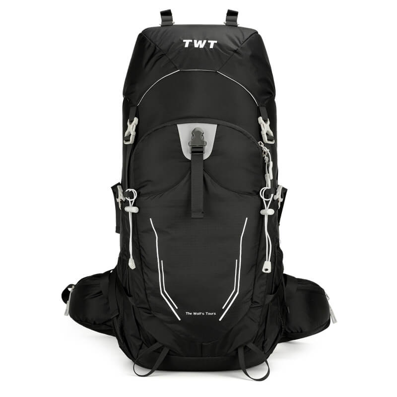 WhisperCamp All-Terrain 55L Hiking Backpack - Blac