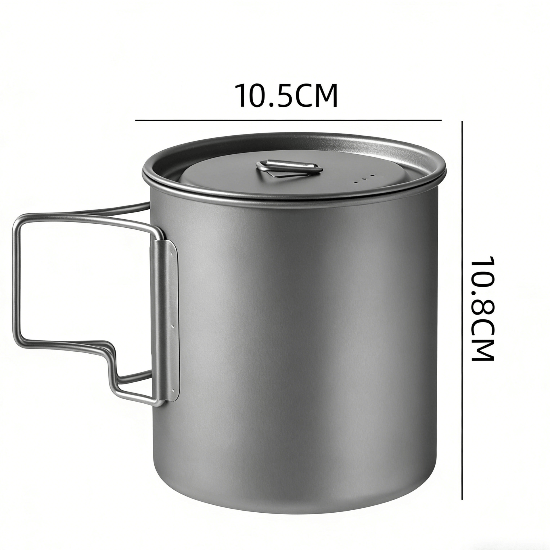 Collapsible Titanium Camping Mug with Lid - GiggleBox Outdoors