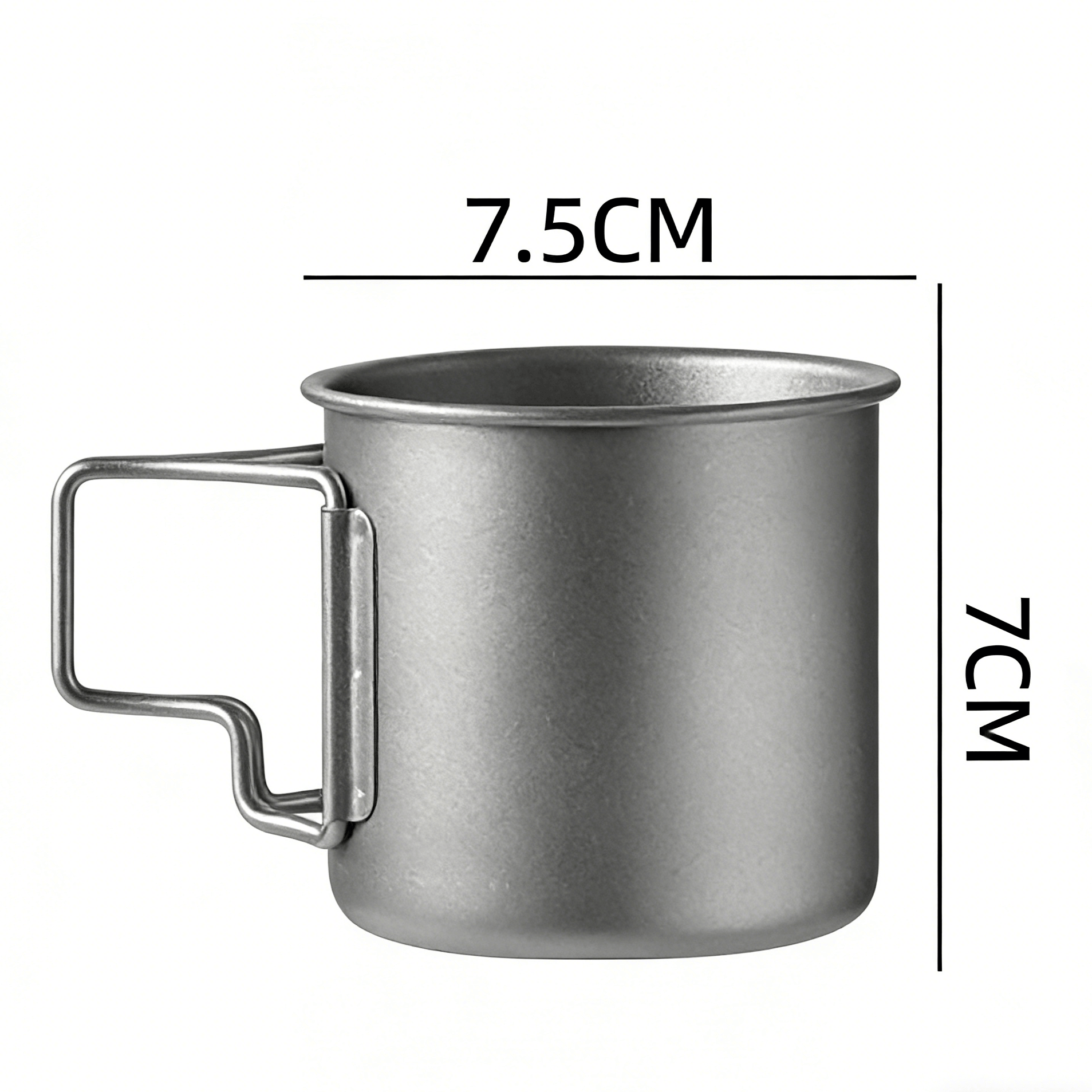 Collapsible Titanium Camping Mug with Lid - GiggleBox Outdoors